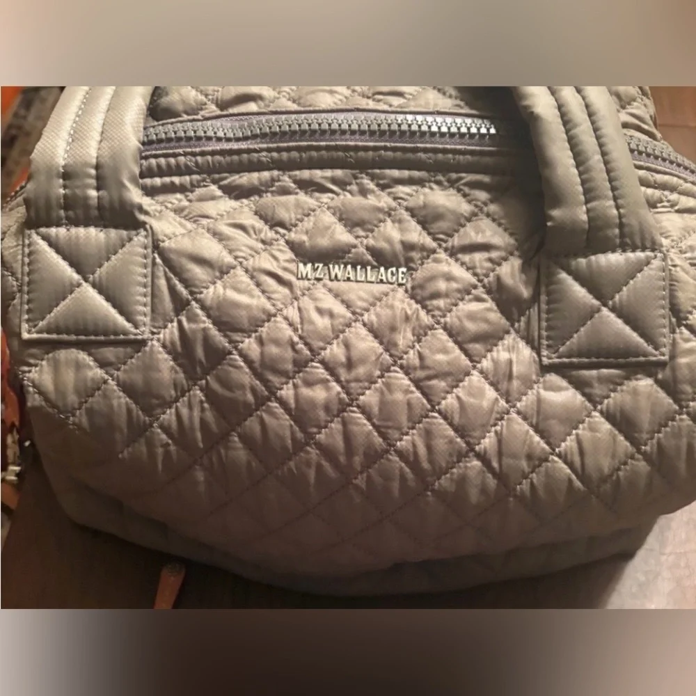 MZ Wallace Travel Quilted Tote in Olive - Picture 8 of 12